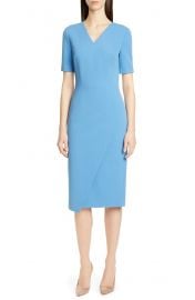 BOSS Daissa Faux Wrap Sheath Dress   Nordstrom at Nordstrom